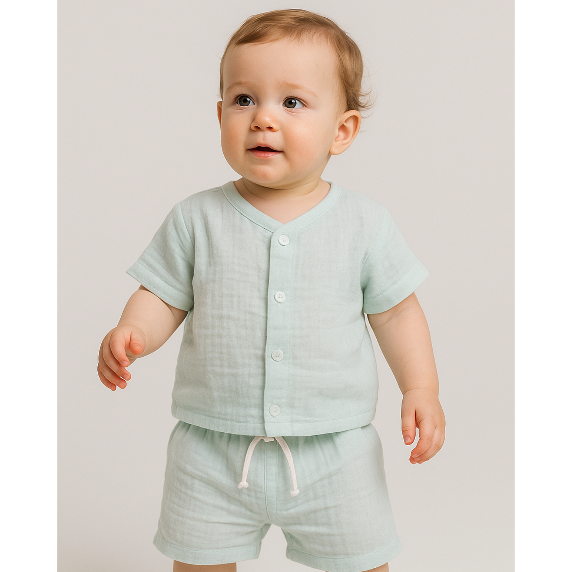 Бебешки Муселинов Комплект 2 Части 62 86см. Резеда Rainy