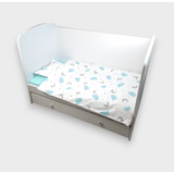 Бебешки Спален Комплект 3 Части 60х120 См. Резедави Облаци Rainy
