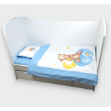 Бебешки Спален Комплект 5 Части Baby Bear One Size Син Rainy