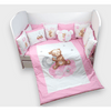 Rainy Бебешки Спален Комплект 7 Части Baby Bear One Size Розов