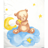Бебешки Спален Комплект 7 Части Baby Bear One Size Син Rainy