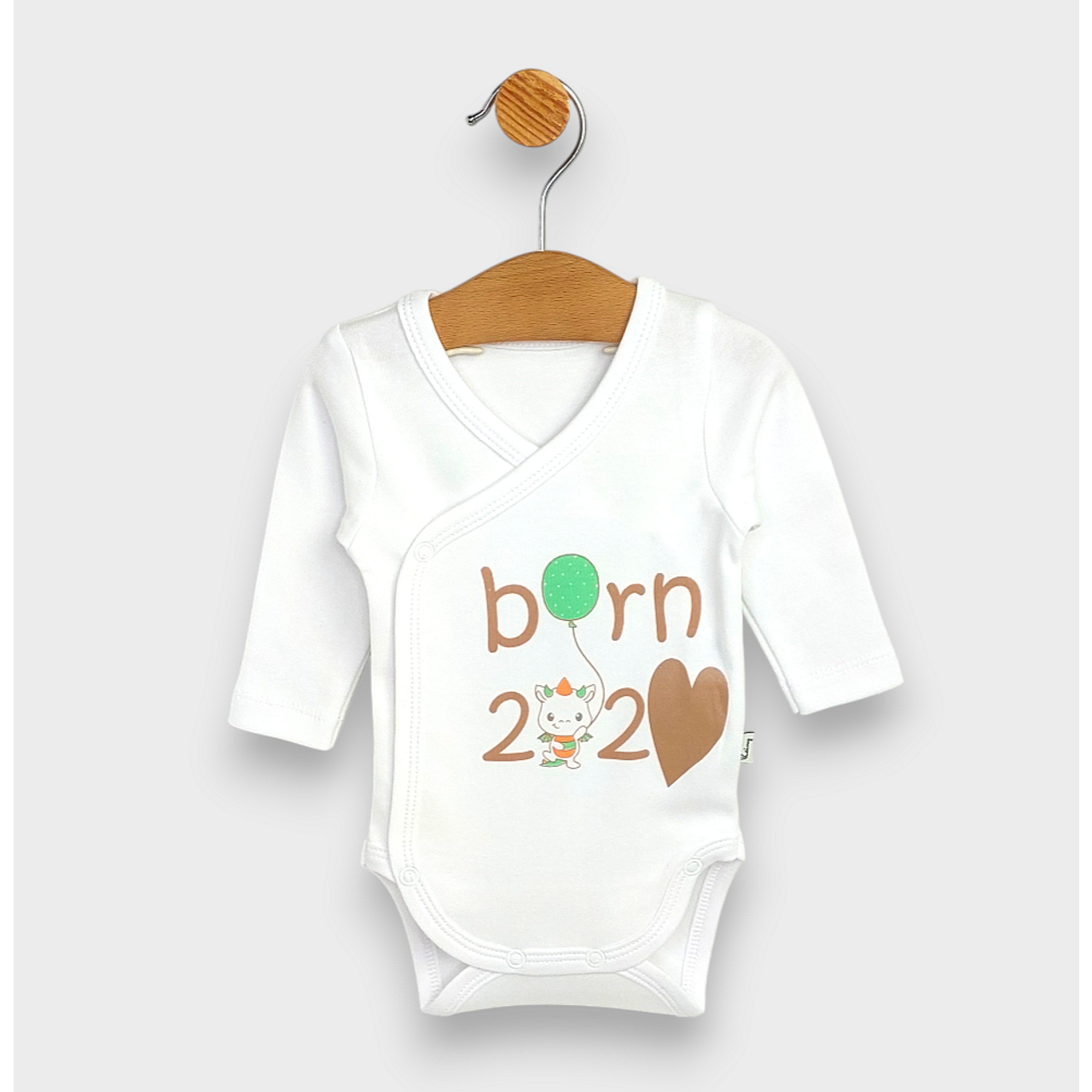 Бебешко Боди Born Със Странично Закопчаване 48 62 См. Rainy