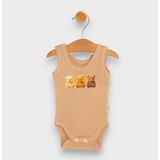 Бебешко Боди Потник Love You Bearly 48 80см. Мока Rainy