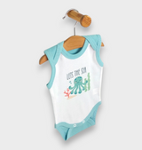 Бебешко Боди Потник Let's The Sea 56 80см. Бял Аква Rainy