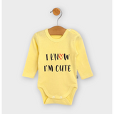 Бебешко Боди С Дълъг Ръкав 48 86см. I'm Cute Rainy