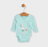 Бебешко Боди Със Странично Закопчаване 48 68см. Rabbit And Butterfly Rainy