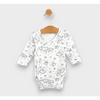 Body Rainy Baby cu închidere laterală 48 - 68 cm. Ursuleț de pluș roz
