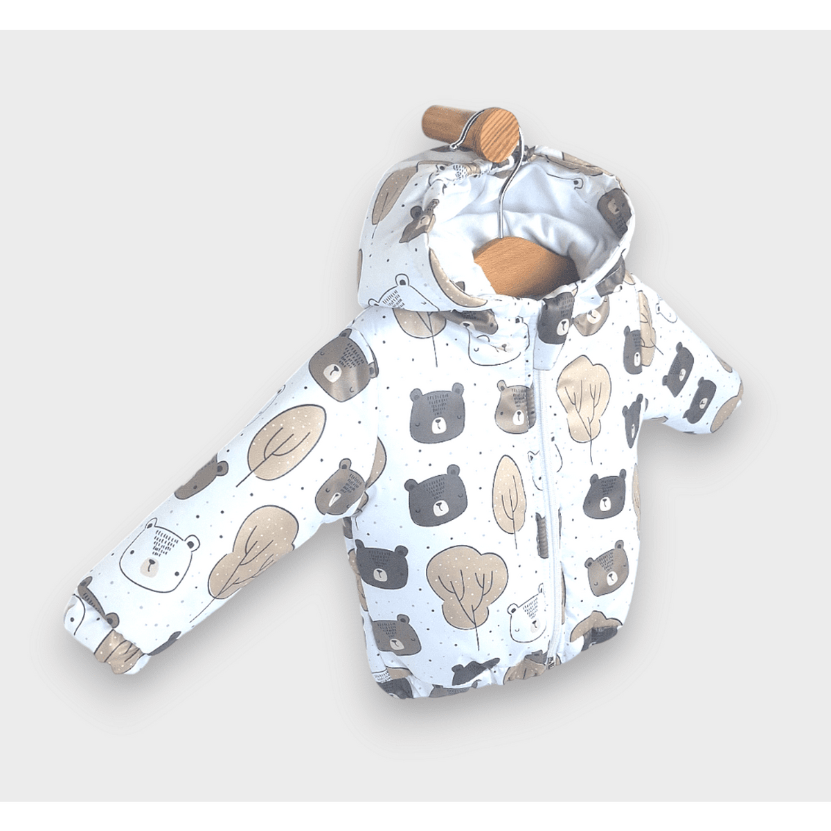 Бебешко Ватирано Яке 62 92 См. Bears And Trees Rainy