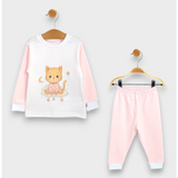 Детска Пижама С Дълъг Ръкав Cat 80 104 См. Розов Rainy