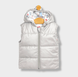 Palton pentru bebeluși Rainy Grey cu glugă 62 - 86cm. Gri