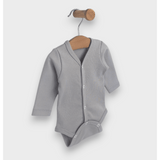 Set body Rainy 2 piese 56 - 68cm Gri și bej Stele / Cacao cald