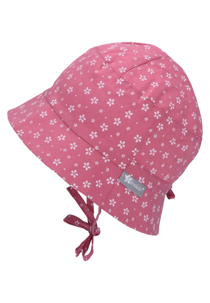 Розова Памучна Шапка С Щампа На Цветя, Uv 50+, 53 См. 2 4 Г. Sterntaler