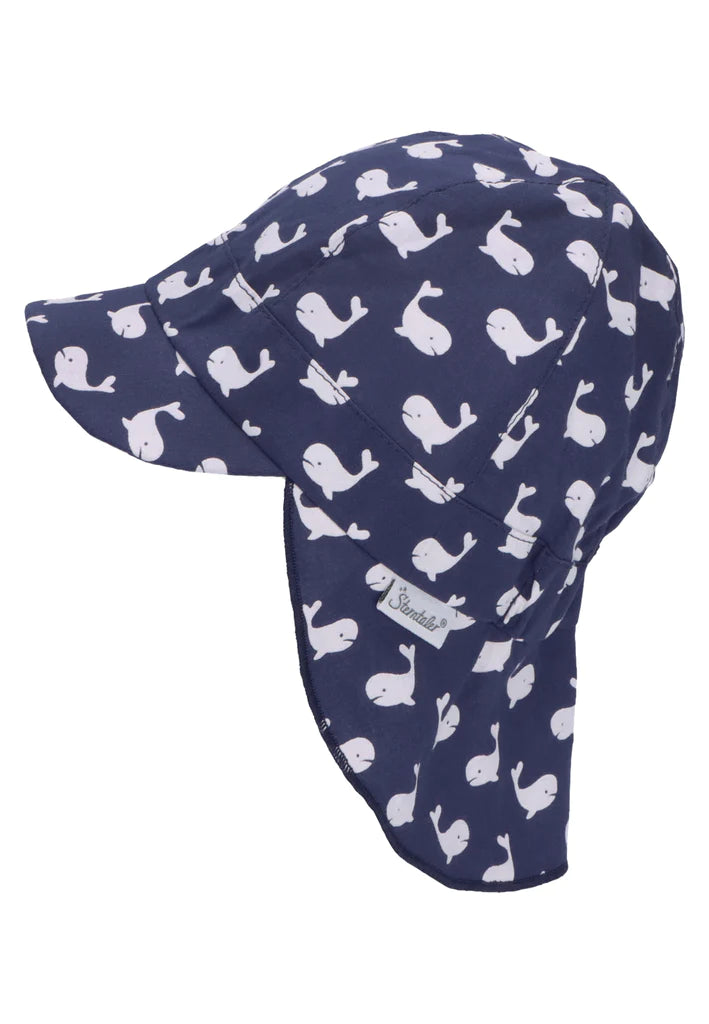 Шапка С Козирка И Защита На Врата С Щампа На Кит, Uv50+, 51 См. 18 24 М. Sterntaler