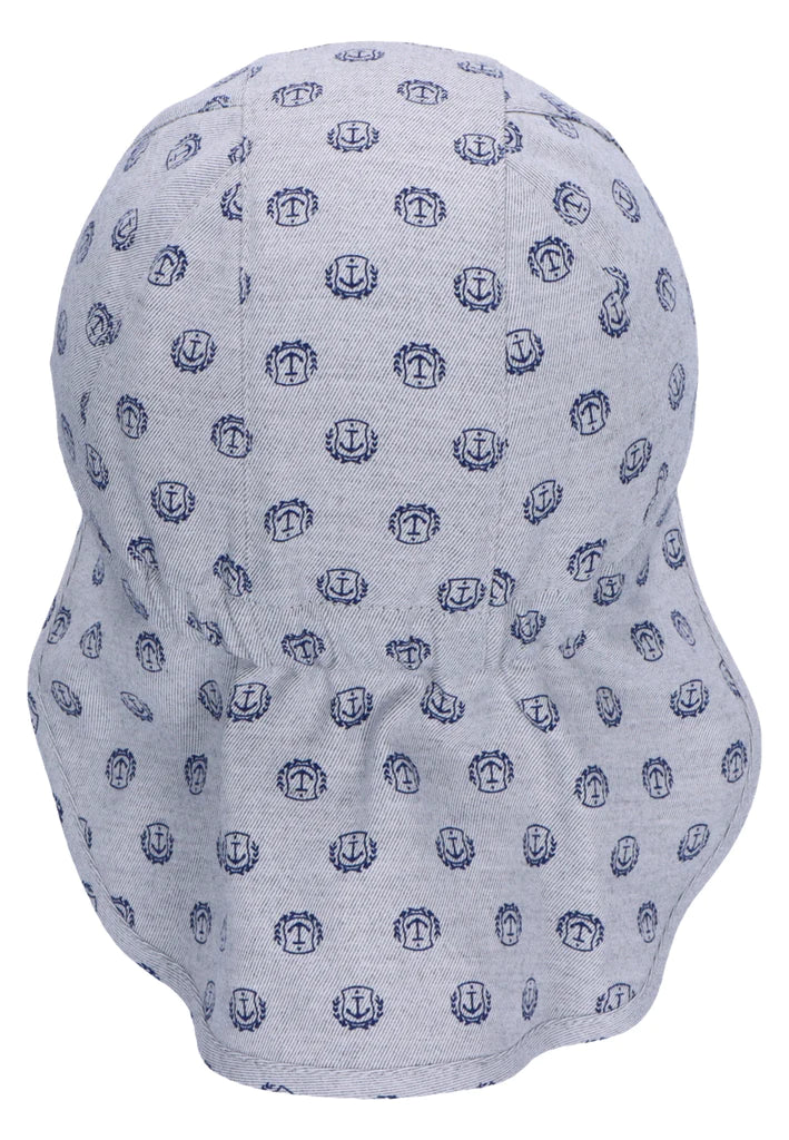 Сива Шапка С Платка На Врата И Мотив На Котви Uv50+, 51 См. 18 24 М. Sterntaler