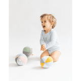 Бебешка Плюшена Топка С Дрънкалка Sweet & Fun Mustard Saro Baby