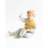 Saro Baby Party Hunter Mentazöld Szilikon Előke