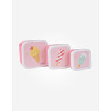 Комплект Детски Кутийки За Обяд 3 Бр. Ice Cream Pink Saro Baby