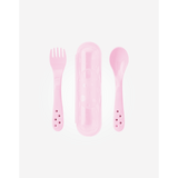 Комплект Прибори За Хранене С Кутийка За Съхранение Pink Saro Baby