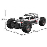 Jeep de curse cu efect de fum, telecomandă RC 1:10, alb