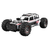 Jeep de curse cu efect de fum, telecomandă RC 1:10, alb