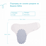 Антистрес Пелена За Новородено Blue Flower 118 170 Sevi Baby
