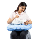 Eко Възглавница За Бременност И Кърмене Сини Звезди 2 117 1 Sevi Baby
