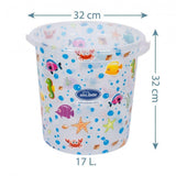 Кофа За Баня Прозрачна Шарена Бяла 100 50 Sevi Baby