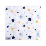 Муселинова Пелена 100x100 Cm Падащи Сини Звезди 353 140 1 Sevi Baby