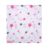 Муселинова Пелена 100x100 Cm Падащи Розови Звезди 353 140 2 Sevi Baby