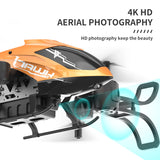 Сгъваем Дрон С Ultra Hd 4k Камера, Светлинни Ефекти И Wifi Управление, Оранжев Цвят Crazon