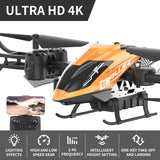 Сгъваем Дрон С Ultra Hd 4k Камера, Светлинни Ефекти И Wifi Управление, Оранжев Цвят Crazon