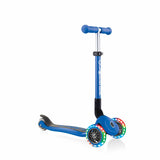Сгъваема Тротинетка Със Светещи Колела Globber Junior - 2+ Г. Синя --- BebeMama