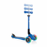 Сгъваема Тротинетка Със Светещи Колела Globber Junior - 2+ Г. Синя --- BebeMama