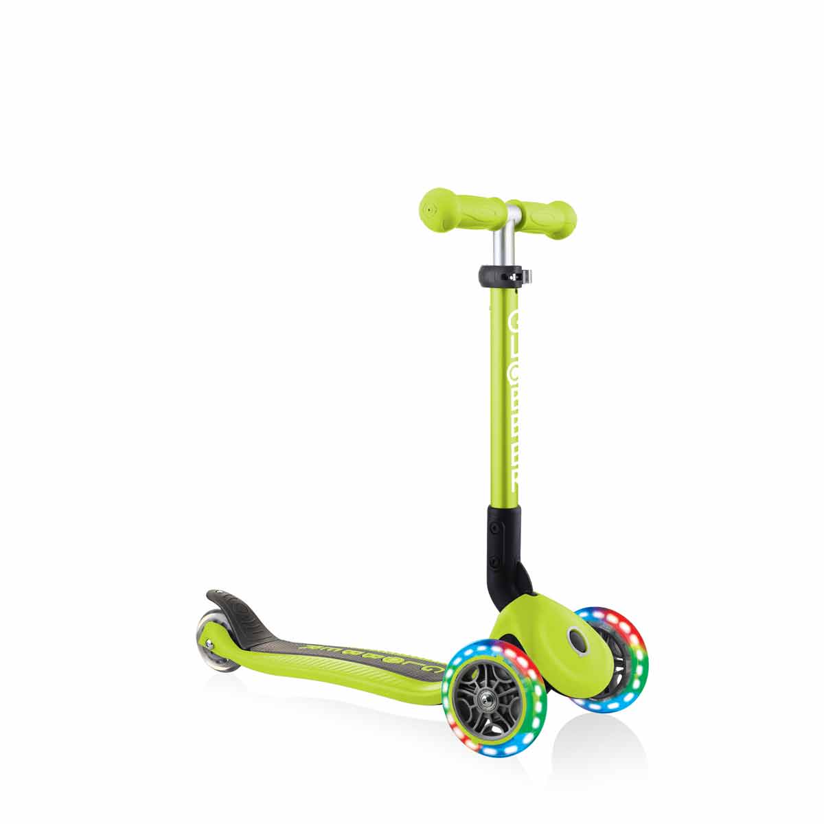 Сгъваема Тротинетка Със Светещи Колела Globber Junior - 2+ Г. Зелена - Тротинетки - Globber - BebeMama