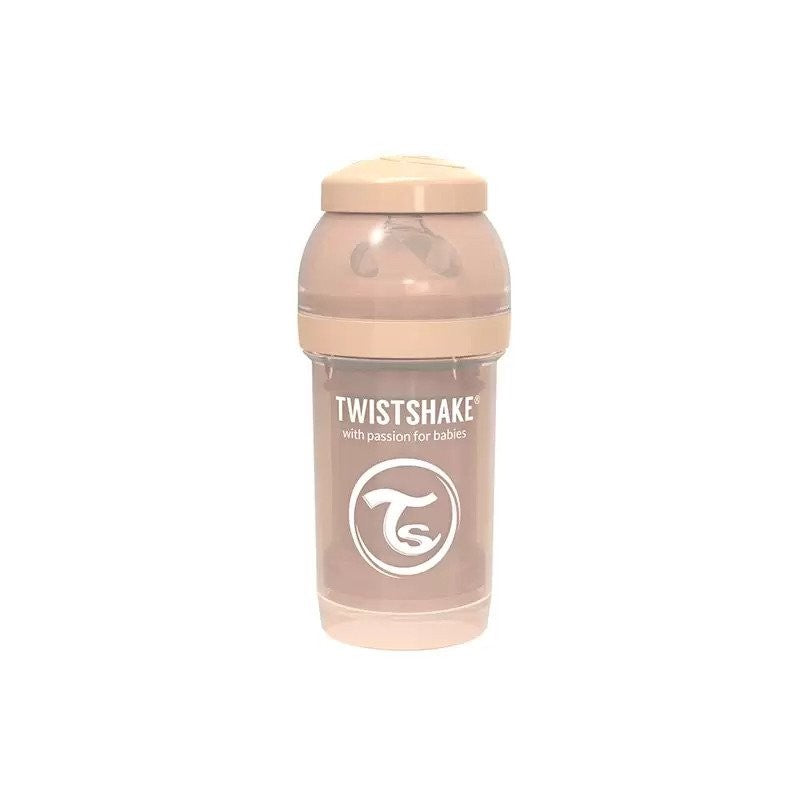 Шише Против Колики За Бебета Twistshake 180 Мл Бежово --- BebeMama