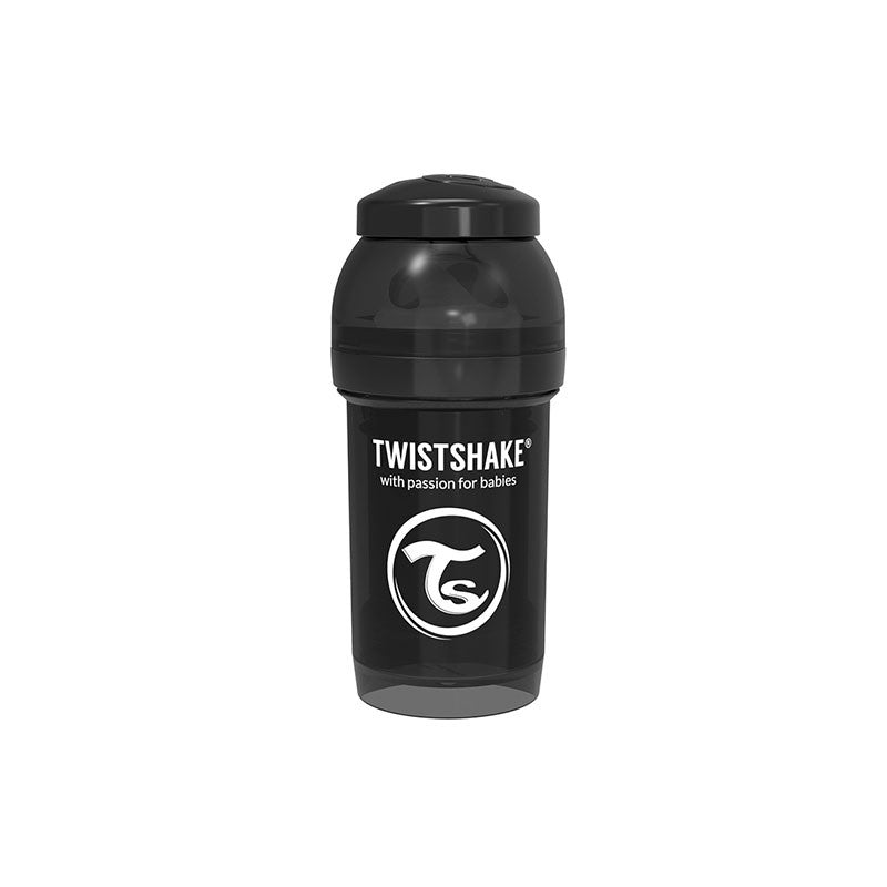 Шише Против Колики За Бебета Twistshake 180 Мл Черно --- BebeMama