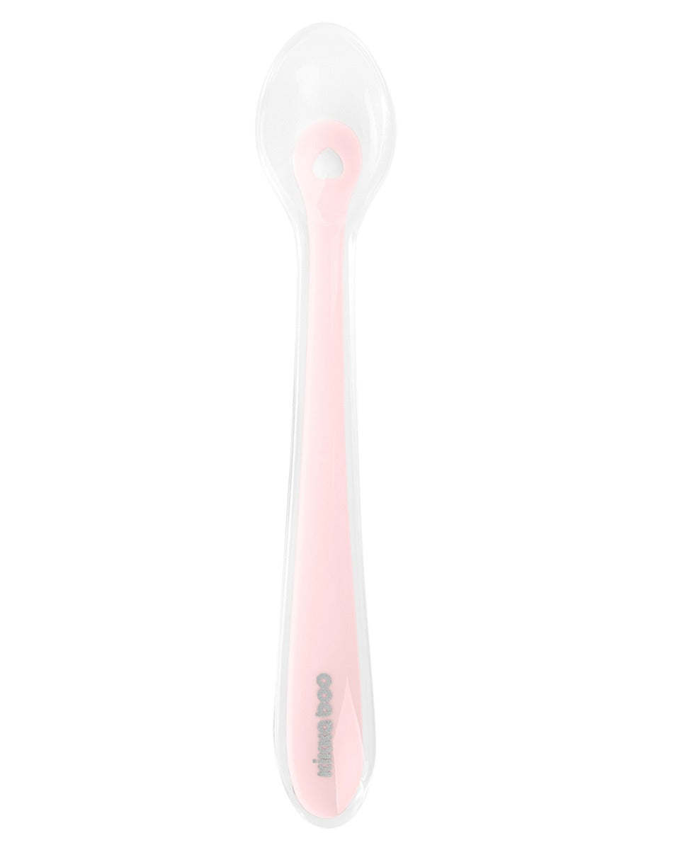 Лъжица Силиконова 1Бр. Pink --- BebeMama