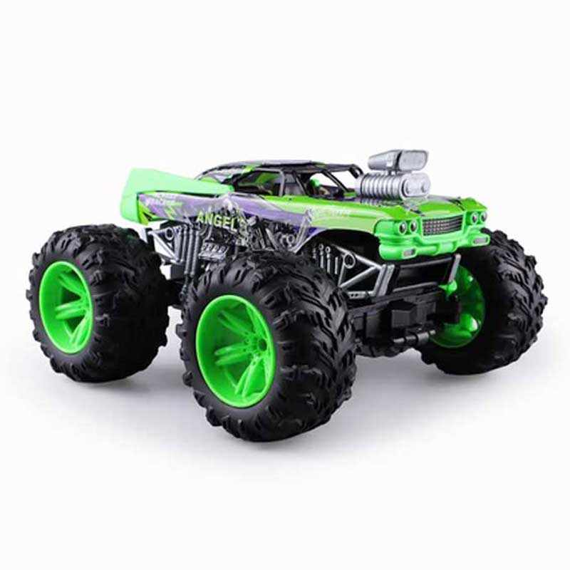 Buggy off-road 4X4 cu telecomandă, culoare verde, scară 1:12