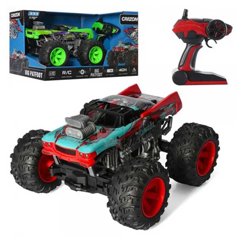 Buggy 4X4 roșu rapid pentru off-road și cu telecomandă