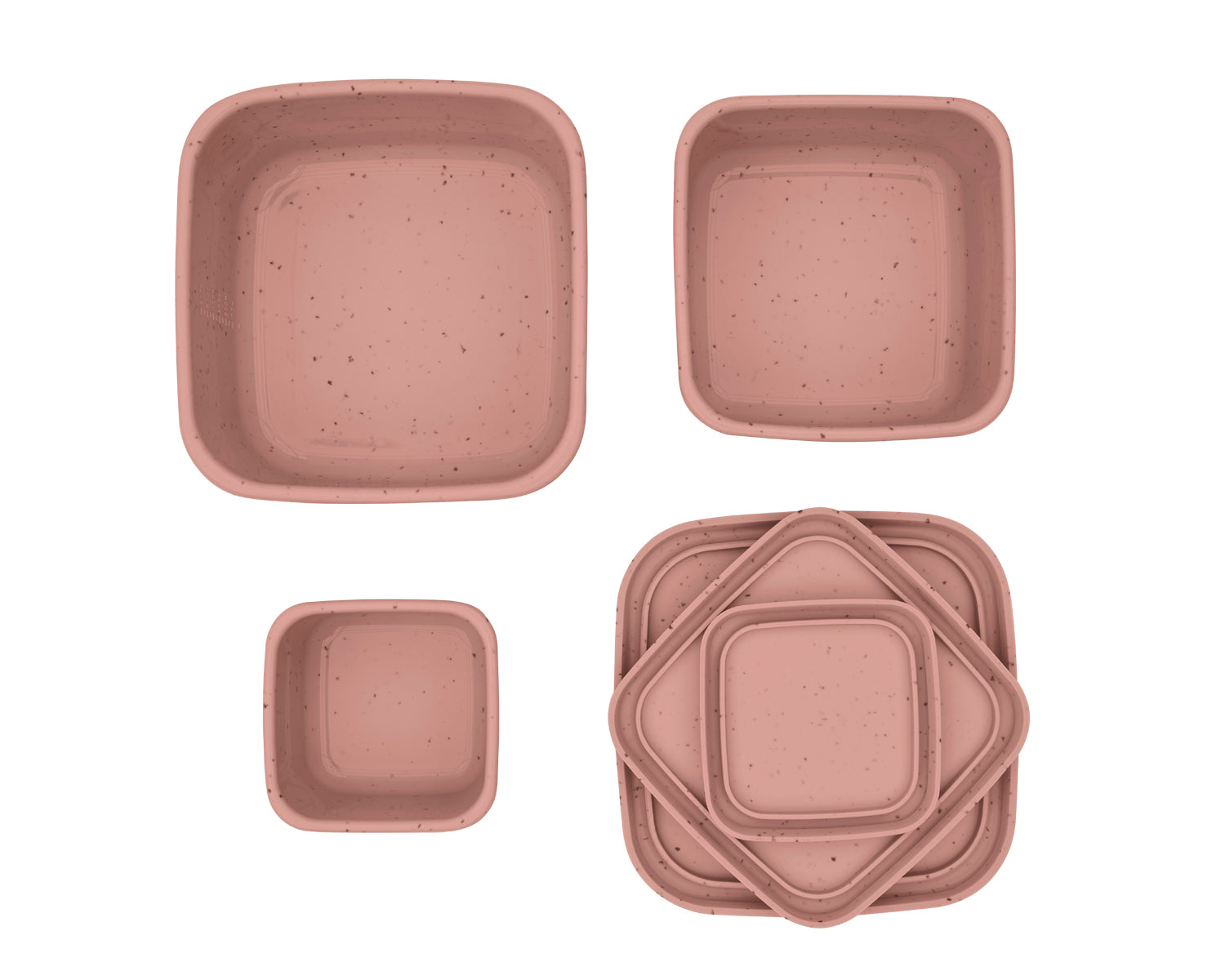 Сет Кутии За Храна 3 Бр Platinum Silicone Blush Kikkaboo
