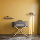Бебешка Кошница За Спане Snuzbaskit Dark Grey Moses Basket & Natural Beech Snüz