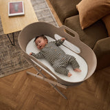 Бебешка Кошница За Спане Snuzbaskit Mocha Moses Basket Mocha Stand Snüz