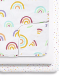 Бебешки Спален Комплект За Бебешка Кошара Snuzpod4 3 Части Multi Rainbow Snüz