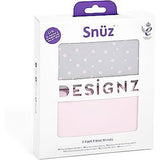 Комплект Чаршафи С Ластик За Бебешка Кошара Snuzpod 2 Бр. Pink Spots Snüz