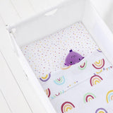 Комплект Чаршафи С Ластик За Бебешка Кошара Snuzpod 2 Бр. Multi Rainbow Snüz