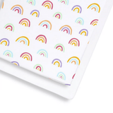 Snüz Multi Rainbow Univerzális Gumis Lepedő Szett Bölcsőbe, 2 db