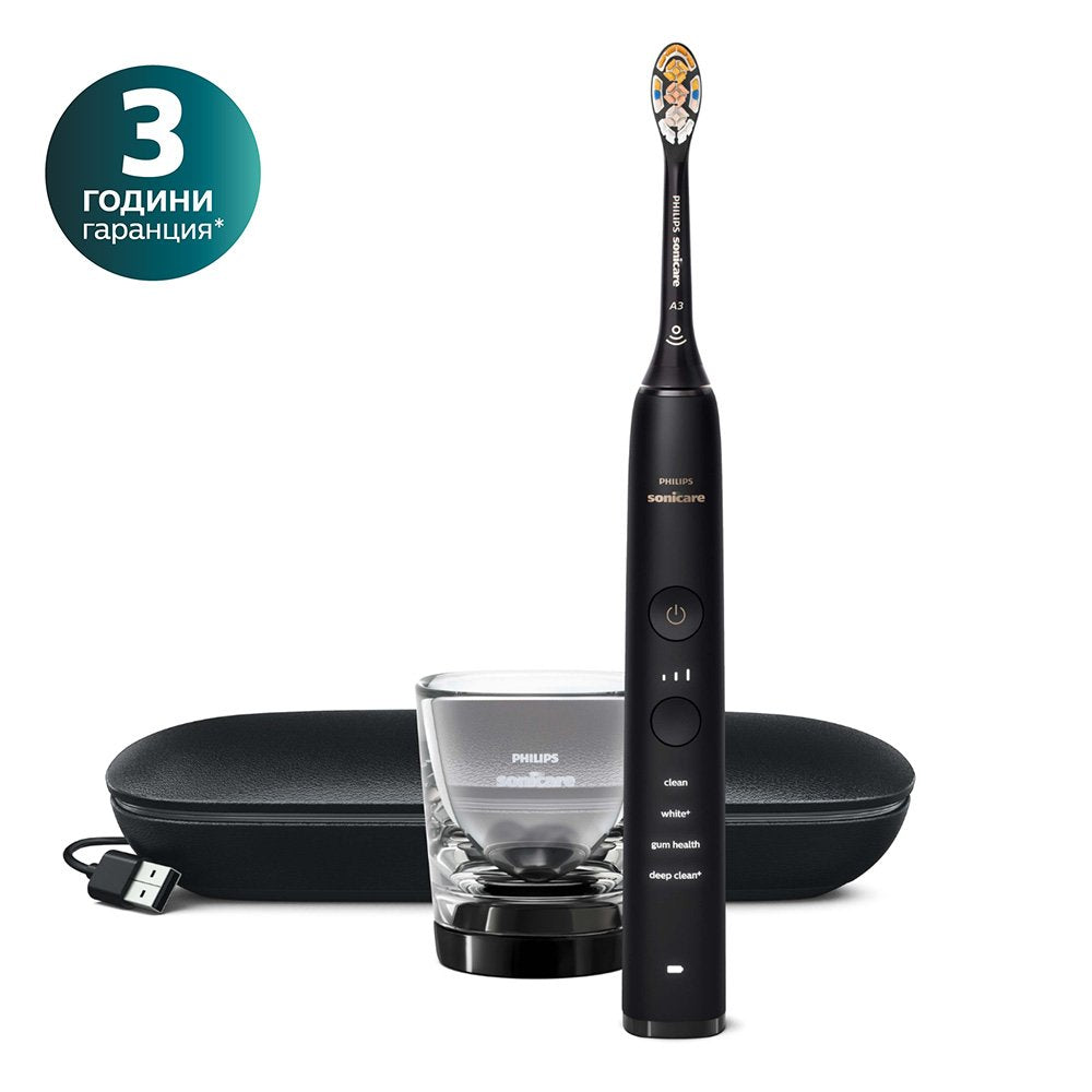 Електрическа Четка За Зъби Diamond Clean Hx9911/17 Philips Sonicare, Серия 9000, Черна