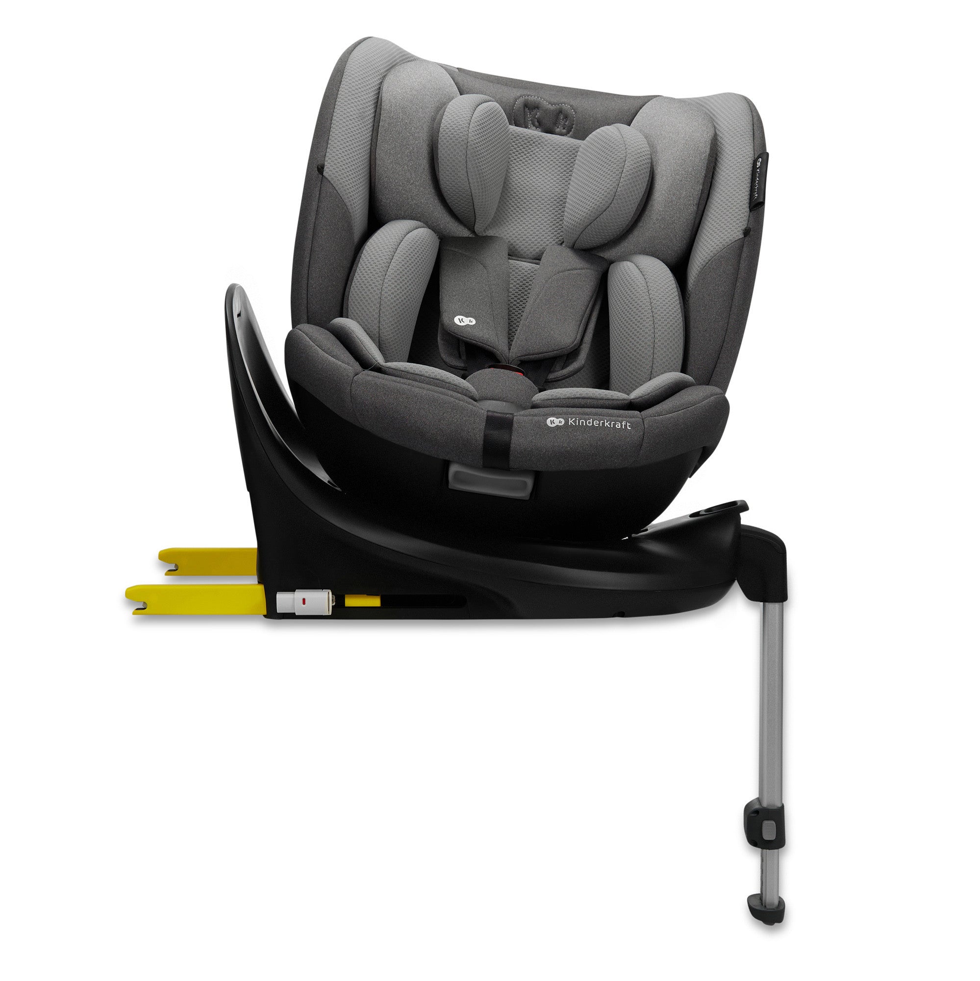 Столче За Кола Kinderkraft I-Fix I-Size Cool Grey - Група 0+/1/2/3 (0-36Кг) - Kinderkraft - BebeMama