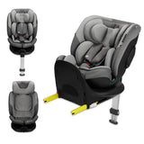 Столче За Кола Kinderkraft I-Fix I-Size Cool Grey --- BebeMama