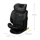 Столче За Кола Kinderkraft I-Fix I-Size Graphite Черен --- BebeMama